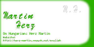 martin herz business card